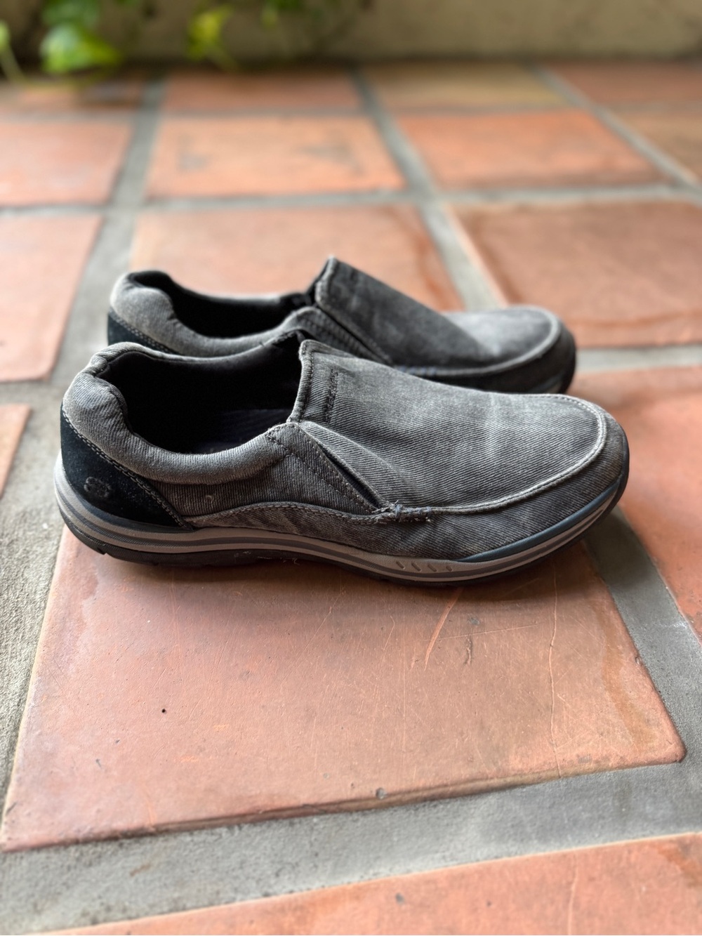 Skechers Men's Relaxed Fit Memory Foam Canvas Loafers